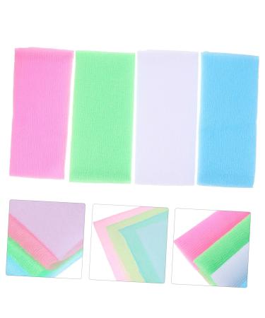 Shop Healeved 4pcs Body Exfoliator Scrubber Set - Back Shower Washer & Exfoliating Towel | Effective Bath Scrubbers & African Sponge for Smooth Skin | Fast International Shipping - Buy Online on GoSupps.com