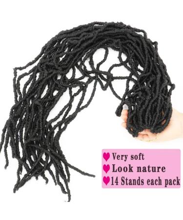 Soft Faux Locs Super Long Goddess Crochet Hair 36 Inch (Pack of 6) - Natural Braid Curly Wave Braiding Hair - 1B Color - Pre Looped - 6 Packs - Buy Online on GoSupps.com