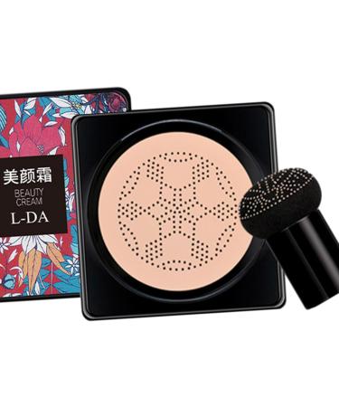 GaotKeut Mushroom Head Air Cushion Face Makeup Foundation Moisturizing Even Skin Tone Easy to Apply Brightening BB Cream Concealer White - Buy Online on GoSupps.com