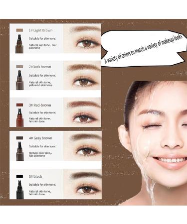 Suake Eyebrow Contouring Pen SUAKE Eyebrow Pen Waterproof Suake Eyebrow Pencil 4-Tip Micro-Fork Long Lasting Smudge Proof Liquid Eye Brow Pencils (3PCS-D) - Buy Online on GoSupps.com