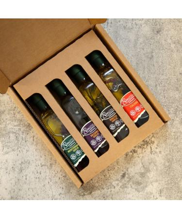 Benissimo Oils Gourmet Mediterranean Olive Garlic 34 Fl Oz (Pack of 4) - Premium Blend for Cooking and Seasoning - Buy Online on GoSupps.com