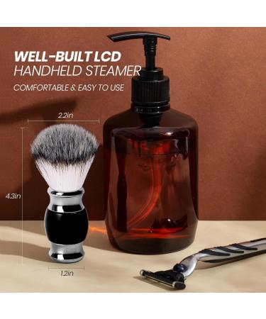 Premium Black Shaving Brush for Men - Soft Dense Stainless Steel Handle Fast Lather | Best Shave Experience - Buy Online on GoSupps.com