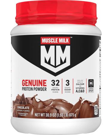 Muscle Milk Pro Series Protein Powder Supplement Intense Vanilla 2 Pound 11 Servings 50g Protein & Genuine Protein Powder Chocolate 1.93 Pounds 12 Servings 32g Protein 3g Sugar - Buy Online on GoSupps.com