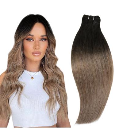 Runatur treats extensions real hair balayage brown blonde 35 cm human hair 70g real hair dressing for sewing balayage brown ombre blond br. - Buy Online on GoSupps.com