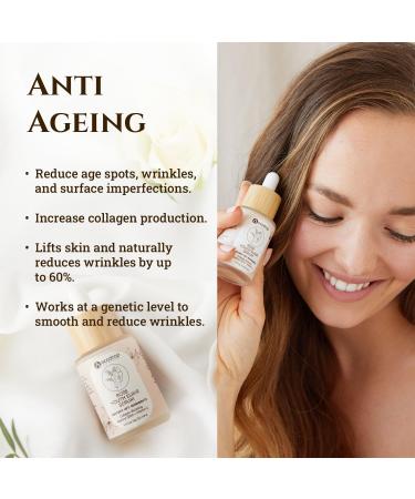 Ecodrop Matrixyl 3000 & Hyaluronic Acid Serum - 30ml | Powerful & Advanced Rose-Scented Daily Anti-Ageing & Anti-Wrinkle Facial Skin Repair Treatment with Vitamin C | Vegan & Cruelty-Free Skincare - Buy Online on GoSupps.com