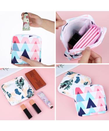 Cobee 2Pcs Sanitary Napkin Storage Bags - Portable Period Kit for Girls & Women - Menstruation Storage Pouch with Zipper - Style B - Buy Online on GoSupps.com