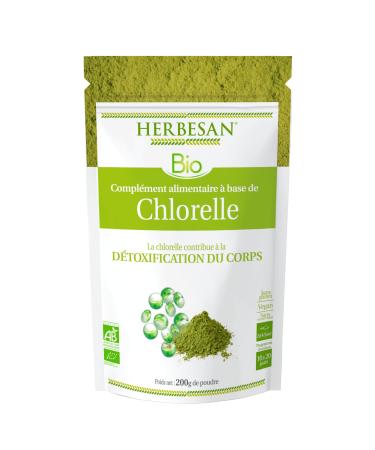 HERBESAN - ORGANIC CHLORELLA - Detox Slimming - Paper bag - 200g powder