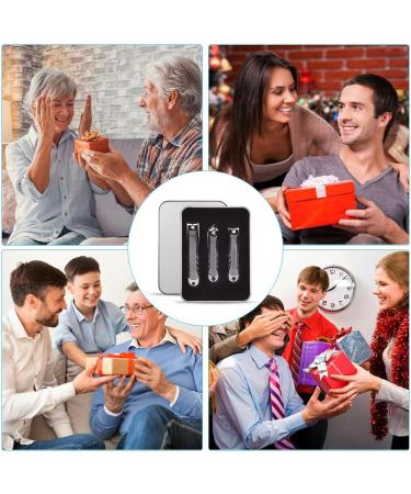 Lophe 3PC Manicure Set - Professional Stainless Steel Nail Clippers & Scissors Kit for Home & Travel | Nail Care for Women Men & Seniors - Buy Online on GoSupps.com