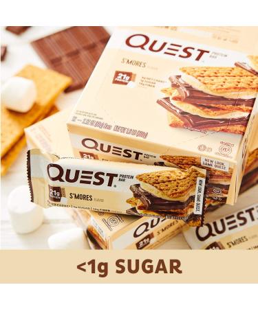 Buy Quest Nutrition Protein Bar S'mores 2.12 oz - Delicious High-Protein Snack for Your Fitness Goals | International Shipping Available - Buy Online on GoSupps.com