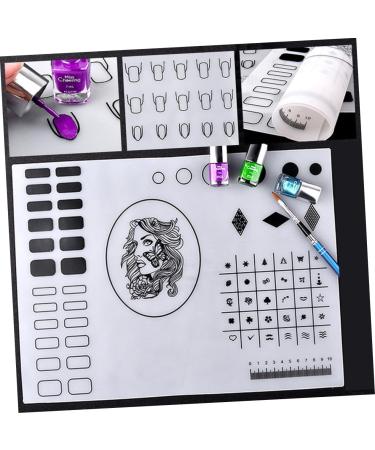 Beaupretty Nail Tools Accessories art transfer tool Salon Manicure tool Sticker Guide tools art mat stamp plate art stamping mats decorations accessories art tool coloring Tools Manicure Mat 40.5*30.5cm As Shown - Buy Online on GoSupps.com