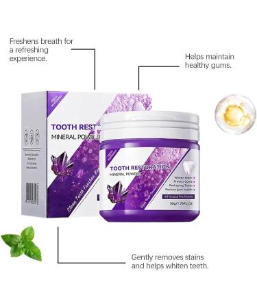 Oyikey Teeth Whitening Powder Teeth Whitening Powder Teeth Whitening Powder Tooth Restoration Mineral Powder Cosmetic Teeth Cleaning Freshen Breath (2) - Buy Online on GoSupps.com