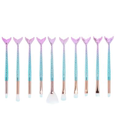 Soft 10PCS Makeup Brushes Set | Professional Blending & Cosmetics Tools for Eyes Blush & More - Buy Internationally - Buy Online on GoSupps.com