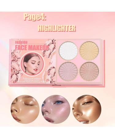 Makeup Book Palette Long Lasting Eyeshadow Highly Pigmented Eyeshadow for Girls Beginners Birthday Valentine's Day Wedding Dating Holiday Party - Buy Online on GoSupps.com