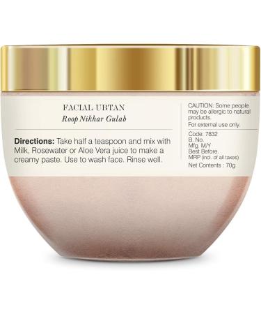 Buy Forest Essentials Facial Ubtan Roop Nikhar & Gulab - 70g | Natural Glow & Skin Care | International Shipping - Buy Online on GoSupps.com