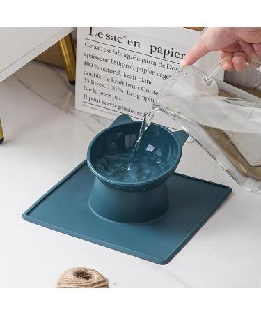 Elevated Cat Bowls - Elevated Cat Feeding Bowl Anti Vomiting - Cat Feeding Bowl Bunny Small Dog Pet Indoor Cats Food Feeding Dish Pochy Blue - Buy Online on GoSupps.com
