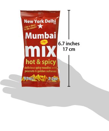 New York Delhi Mumbai Mix (12 x 63g) Spicy noodle snack Bombay Mix  - Buy Online on GoSupps.com