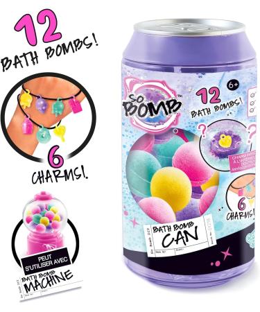 Bath Bomb Cans - 12 Mini Bath Bombs - collectable Charms - Make a Friendship Bracelet - Scented Bath Bombs - 6+ - Buy Online on GoSupps.com