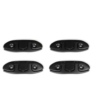 Mxeol 4-1/2 Boat Flip Up Cleat - Folding Dock Marine Hardware Stainless Steel (Matte Black, 4 Pack) - Buy Online on GoSupps.com