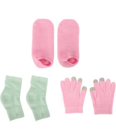 Qukaim Moisturizing Gloves Socks Set Moisturizing Hand Gloves & Foot Care Socks Set Reusable Gel Touch Screen Spa Gloves with Elbow Cover - Buy Online on GoSupps.com