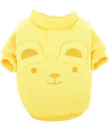 Zweitea Dogs Winter Coats for Small Dogs & Puppies - Soft Warm Jackets for Cold Weather | Chihuahua Yorkie XXL Yellow - Buy Online on GoSupps.com