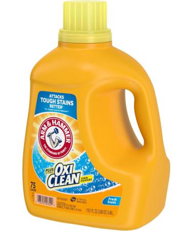 Arm & Hammer Plus OxiClean Fresh Scent Laundry Detergent - 75 Loads 118.1 Fl oz - International Shipping Available - Buy Online on GoSupps.com