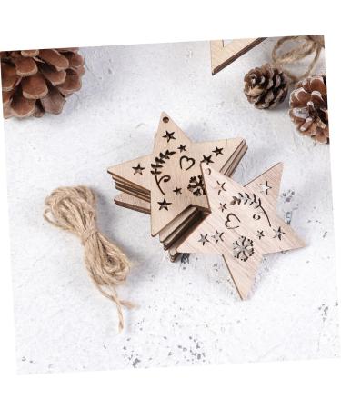 Zerodeko 10 Pcs Wood Crafts Wood Disc Ornaments Christmas Hanging Plaque Car Decorations Embellishments Christmas Decorations Natural Wood Slices Platinum Bamboo Christmas Tree - Buy Online on GoSupps.com