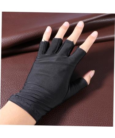 Angoily 5 Pair Gloves Manicure Glove Uv Shield Glove Anti Uv Glove Miss Electric Car Apparel M Black - Buy Online on GoSupps.com
