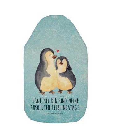 Mr. & Mrs. Panda heat bottle penguin hug - gift wedding anniversary grain pillow heat bottle cover heat cushion love proof love couple blue