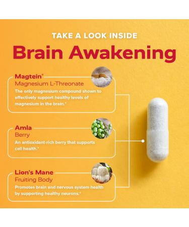 Redd Remedies, Brain Awakening, Supports Cognitive Function and Focus, 120 Vegan Capsules Standard Packaging - Buy Online on GoSupps.com