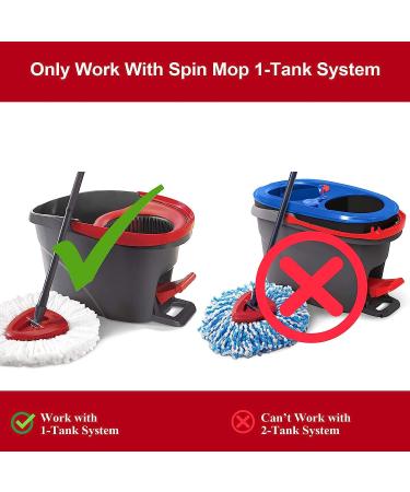 3 Pack Spin Mop Replacement Heads Compatible with O Cedar 1-Tank System - Easy to Replace, Microfiber, Machine Washable - Buy Online on GoSupps.com