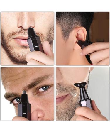 Professional Ear and Nose Hair Trimmer - Painless Waterproof Dual Edge Clipper for Men & Women - Battery Operated - Buy Online on GoSupps.com