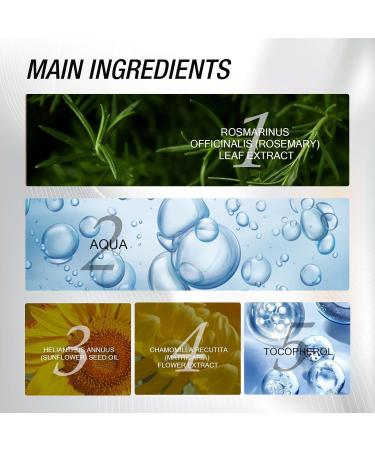 Huile nettoyante au romarin et la vitamine E d maquillant doux base de plantes huile nettoyante en profondeur contr le du s bum sans obstruer les pores - Buy Online on GoSupps.com