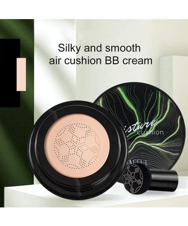 Air Cushion CC Cream Mushroom Head Foundation for Women Matte Concealer Moisturizing Long Lasting Cushion Foundation (Natural) - Buy Online on GoSupps.com