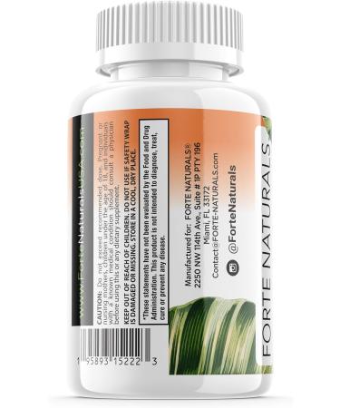 Forte Naturals Zinc 50mg Supplements for Sensitive Stomachs - 60 Vegan Tablets - Buy Online on GoSupps.com