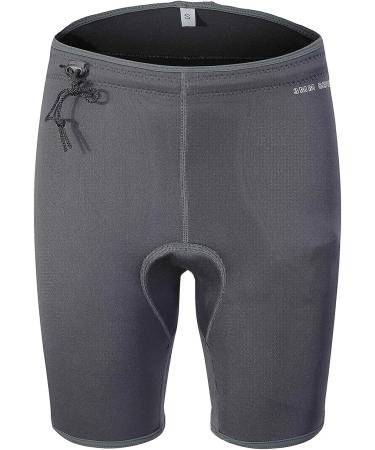 Lemorecn 3mm Neoprene Wetsuit Shorts - Gray, Small | Ideal for Canoeing and Swimming - Buy Online on GoSupps.com