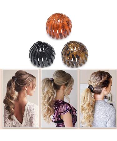 Achimer Expandable Hair Braid Ponytail Holder | Fashion Bird Nest Hair Clips for Ladies - Buy Online on GoSupps.com