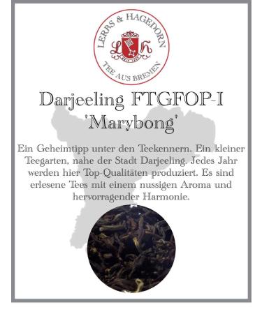 Lerbs & Hagedorn Darjeeling FTGFOP-I Marybong Darjeeling 1.5 kg