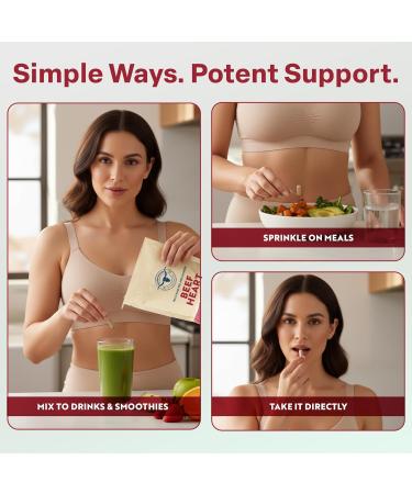 100% Beef Heart Supplement - 180 Count, Freeze Dried, Grass Fed Beef Organs Supplement for Women & Men with Omega-3S & CoQ10 - Non-GMO, No Fillers & No Additives - Real Food Sourced & Made in USA - Buy Online on GoSupps.com