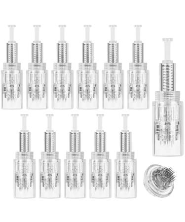 Lophe 36 PIN replacement needles cartridge 12 pieces of universal model replacement needles micron needle derma pen microneedling pen Pen needle cartridges for car micro need roller adjustable needling pen (thread) 36 pin thread