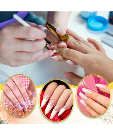 Pack of 100 Self-Adhesive Nail Stencils for Gel Nails & Extensions - Golden Modeling Stencils - Buy Online on GoSupps.com