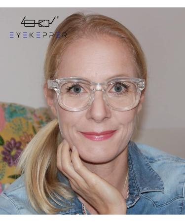 Eyekepper Large Frame Women s Oversized Reading Glasses - Clear 0.0 | Stylish & Comfortable Eyewear for International Shipping - Buy Online on GoSupps.com