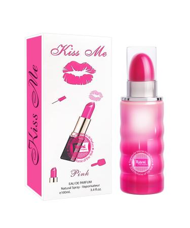 Hybrid & Company Women Kiss Me Pink Eau De Parfum Natural Spray Vaporisateur 3.4 Fl Oz KISS ME PINK 3.4 Fl Oz (Pack of 1)