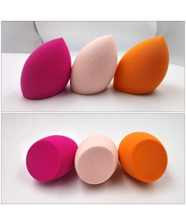 3pcs Beauty Makeup Sponges Set for Dry & Wet Use - Foundation Blending Sponge for Concealer Blush Powder - Multi-colored A - Buy Online on GoSupps.com