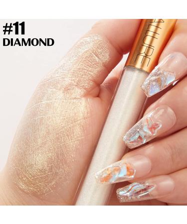 FOCALLURE Metallic Chameleon Liquid Lipstick - Diamond Glitter Lip Gloss for Intense Pigment & Long-Lasting Shimmery Finish - Perfect for Costume, Cosplay, Rave Festival - 11 DIAMOND - Buy Online on GoSupps.com