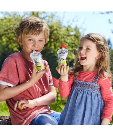 Buy Hippi Hippis Squeezing Bag Advantage Pack - 100% Organic Forest Berries & Apple Peach (4 x 100g) - No Added Sugar | Healthy Snacks for Kids - International Shipping - Buy Online on GoSupps.com