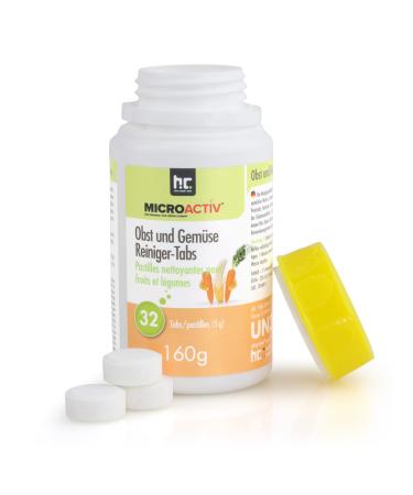 x 160g Microactiv® Fruit & Vegetable Cleaning Tablets - Removes Pesticides, Herbicides & Heavy Metals