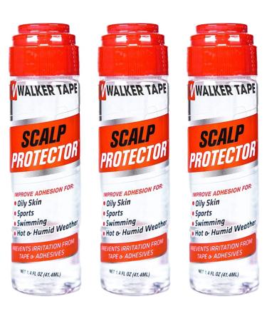 Scalp Care Protector - Easy to Apply Clear Liquid Kit - Waterproof for Longer Sport Use - Works with Adhesive Tape or Glue for Lace Wig or - 1.4 oz (3 Pack)