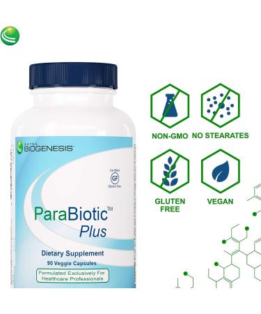 ParaBiotic Plus: Organic Neem, Wormwood & Black Walnut - 90 Capsules | Immune & Microbiome Support - Gluten-Free, Vegan, Non-GMO - Buy Online on GoSupps.com