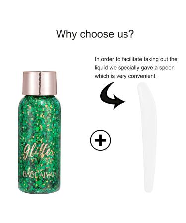 Buy Body Glitter Gel | Chunky Sparkling Face & Hair Makeup | Festival & Mermaid Sequin Glitter - Fast International Shipping - Buy Online on GoSupps.com