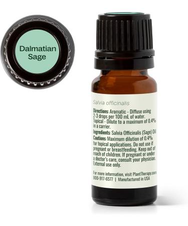 Plant Therapy Dalmatian Sage Essential Oil 10 mL (1/3 oz) 100% Pure Undiluted Therapeutic Grade Sage 0.34 Fl Oz (Pack of 1) - Buy Online on GoSupps.com
